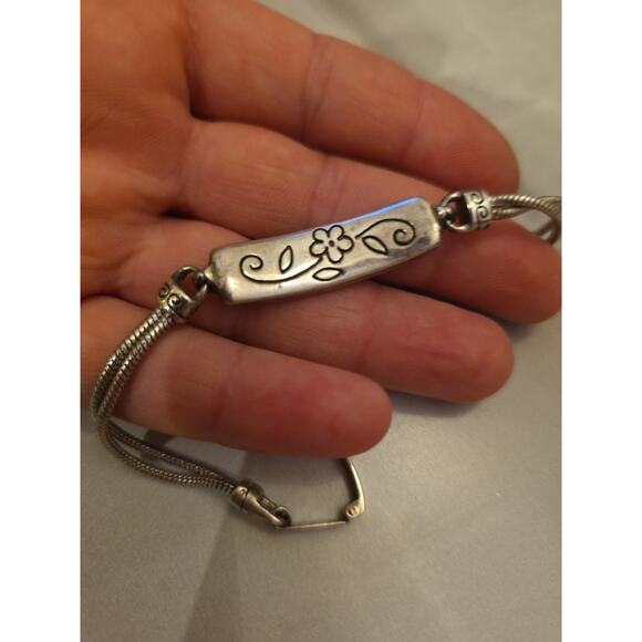 Brighton Silver Plated Charm Bracelet You Make Me Smile - Picture 13 of 16